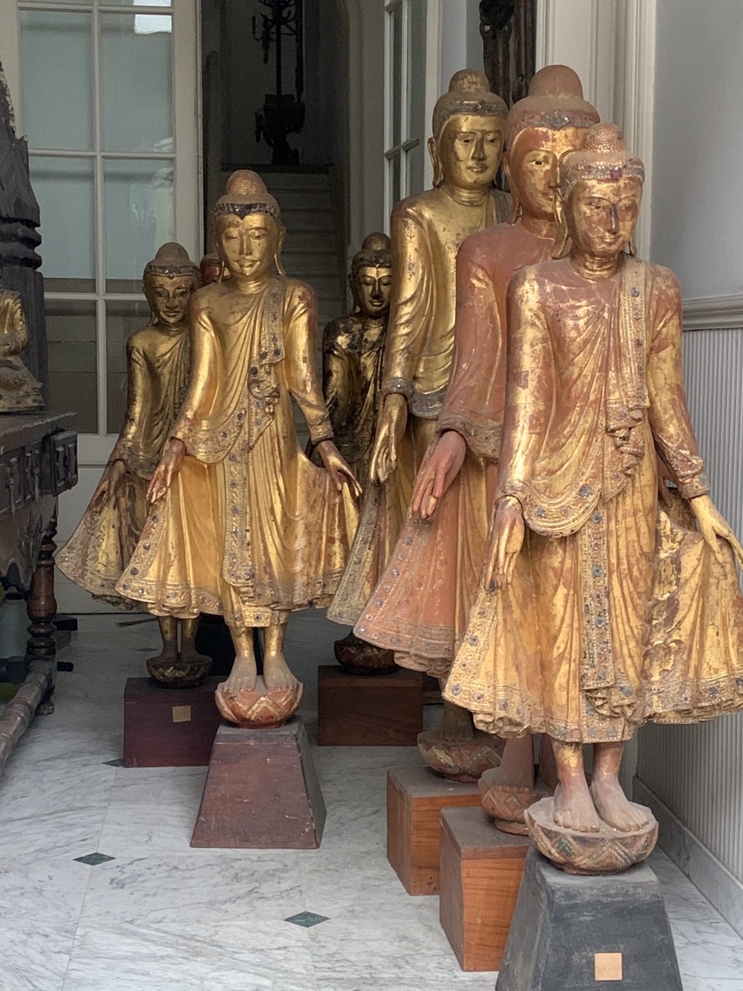 Gom Onnodig Methode Staande Boeddha Birma, Mandalay. - Meubles Vintage